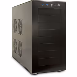 Inter-Tech Y-5508_1, Support, Serveur, Noir, ATX, EATX, micro ATX, Mini-ITX, 18,5 cm, 26,5 cm