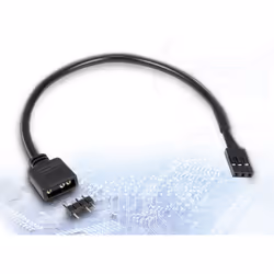 Inter-Tech 88885550, 0,2 m, 3 broches, Droit, Droit, Noir, 5 g