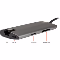 Inter-Tech GDC-802 USB 3.2 Gen 1 (3.1 Gen 1) Type-C Gris