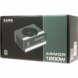 Inter-Tech SAMA FTX-1200-A ARMOR unité d'alimentation d'énergie 1200 W 20+4 pin ATX ATX Noir - Vue supplémentaire 5