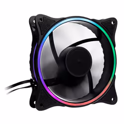 Inter-Tech 888860272, Ventilateur, 12 cm, Noir