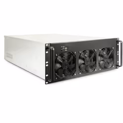 Inter-Tech 4F28, Support, Noir, Argent, ATX, EATX, micro ATX, Mini-ITX, Acier, 4U, 15,5 cm