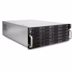 Inter-Tech 4U-4724, Boîtier HDD, 2.5/3.5", SAS, SATA, Échange à chaud, Grille de montage, Gris