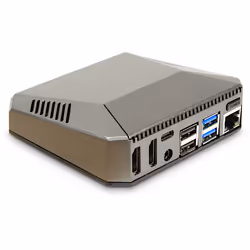 Inter-Tech 88887361, Emplacement, Raspberry Pi, Raspberry Pi, Gris, Aluminium, 105 mm