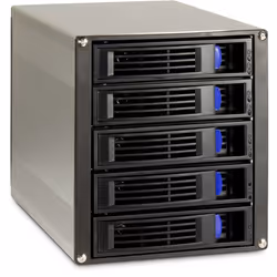 Inter-Tech ST-5255, Boîtier HDD, 2.5/3.5", SAS, SATA, Série ATA II, Série ATA III, 6 Gbit/s, Échange à chaud, Noir