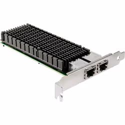 Inter-Tech ST-7214, PCIe, RJ-45, PCI 2.1, Noir, Argent, PC, Passif