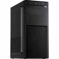 Inter-Tech A-301 Quad, Midi Tower, PC, Noir, ATX, micro ATX, Mini-ITX, 14,5 cm, 24 cm