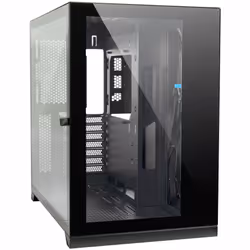 Inter-Tech C-703 Vision, Midi Tower, PC, Noir, ATX, micro ATX, Mini-ITX, 15,5 cm, 41 cm