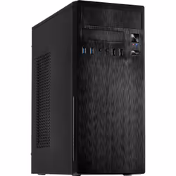 Inter-Tech IT-2812 Business, Midi Tower, PC, Noir, ATX, micro ATX, Mini-ITX, maison/bureau, 14 cm