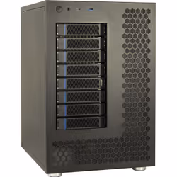 Inter-Tech NAS-8, Boîtier HDD, 2.5/3.5", PCI Express, 12 Gbit/s, Échange à chaud, Noir
