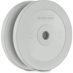 CAPITAL SPORTS Methoder Paire de disques poids en caoutchouc 5kg – gris