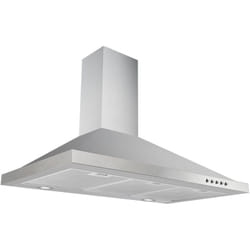 Hotte d'aspiration murale Hotte de cheminée Acier inoxydable 90 cm led eekl a - Respekta