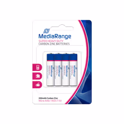 MediaRange MRBAT141, Batterie à usage unique, AAA, Zinc-Carbone, 1,5 V, 4 pièce(s), 200 mAh