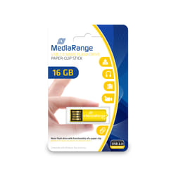 MediaRange MR976 lecteur USB flash 16 Go USB Type-A 2.0 Jaune