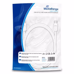 MediaRange MRCS163, 3 m, Coaxial, Coaxial, Blanc