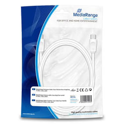 MediaRange MRCS163 câble coaxial 3 m Blanc
