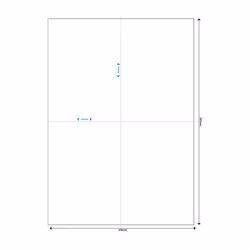 MediaRange MRINK143 étiquette auto-collante Permanent Blanc 200 pièce(s)