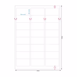 MediaRange MRINK150 étiquette auto-collante Permanent Blanc 1200 pièce(s)