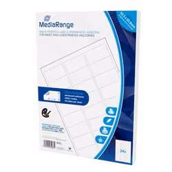 MediaRange MRINK150 étiquette auto-collante Permanent Blanc 1200 pièce(s)