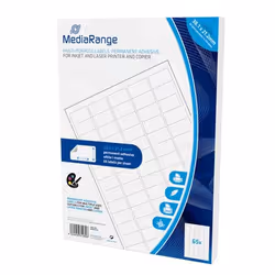 MediaRange MRINK151 étiquette auto-collante Permanent Blanc 3250 pièce(s)