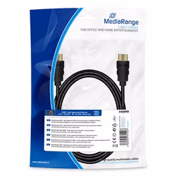 MediaRange MRCS196, 2 m, HDMI Type A (Standard), HDMI Type A (Standard), Compatibilité 3D, 18 Gbit/s, Noir