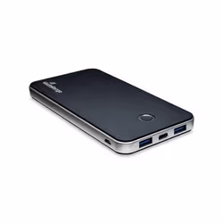 MediaRange MR753, 10000 mAh, Lithium Polymère (LiPo), 3,7 V, 18 W, Noir