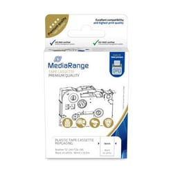 MediaRange MRBTZ241 ruban d'étiquette Noir sur bleu
