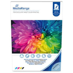 MediaRange MRINK116 papier photos A4 Blanc Mat