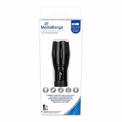 MediaRange MR735, Lampe torche, Noir, Aluminium, LED, 1 lampe(s), 10 W