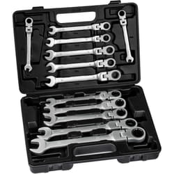 Tectake - Coffret à outils jeu de clés à cliquet 12 pièces pour un travail précis