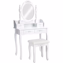 Description générale Cette coiffeuse élégante et stylée sera un ajout parfait à votre intérieur. Utilisable comme table de ma ...