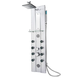 TecTake 402117 système de douche Argent