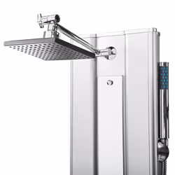 TecTake 402117 système de douche Argent