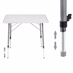 TecTake 402173 table de camping Gris