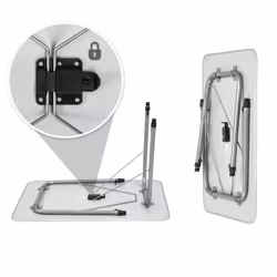 TecTake 402173 table de camping Gris