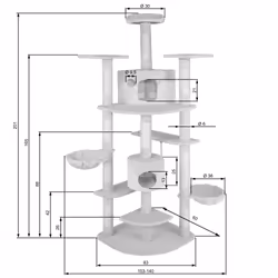 TecTake 402186 maison pour chat - Vue supplémentaire 6