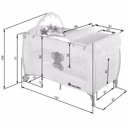 TecTake 402203 couffin pour bébés Marron - Vue supplémentaire 6