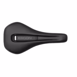 Ergon 40.77495, Selle de vélo, Montagne, Hommes, Noir, Monochromatique, Microfibre