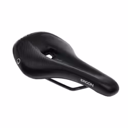 Ergon SM E-Mountain Sport, Selle de vélo, Course de route, Hommes, Noir, Monochromatique, Nylon