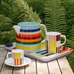 REMEMBER Havanna Plateau de service classique Rectangle Multicolore