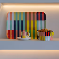 REMEMBER Havanna Plateau de service classique Rectangle Multicolore