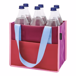 REMEMBER GT01, Sac à bouteille, Bleu, Rose, Polyester, Monochromatique, 270 mm, 180 mm