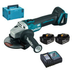 Meuleuse d'angle 18V LXT Ø125 mm (2x3,0 Ah) en MAKPAC - MAKITA DGA504RFJ