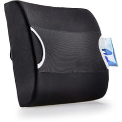 Coussin de dossier pour chaise de bureau, avec insert rafraîchissant
