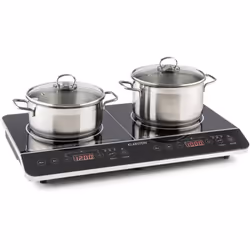 La Klarstein VariCook Slim est une table de cuisson à induction moderne avec deux plaques de cuisson pour les foyers nomades, ...