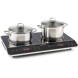 Klarstein - Plaque Induction 3400W, Plaque de Cuisson Electrique à Induction, Plaque Induction 2 Feux, Tables de Cuisson Portable, Contrôle Tactile,