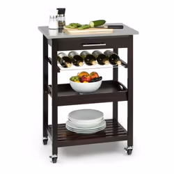 Le luxe pour la cuisine, la salle à manger et le salon : le chariot de cuisine Vermont de Klarstein est toujours là quand vou ...