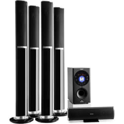 Home cinema 5.1 Auna Bluetooth Système denceintes 5.1 USB/SD/AUX barres de son 145W Noir