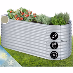 Délicieux et tout frais de votre propre carré potager : avec le carré potager Blumfeldt High Grow, faites pousser vous-même v ...