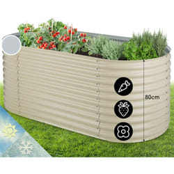blumfeldt High Grow Carré Potager surélevé plantations (2 m, Alliage Zinc-Aluminium résiste efficacement aux intempéries, Travail Confortable en